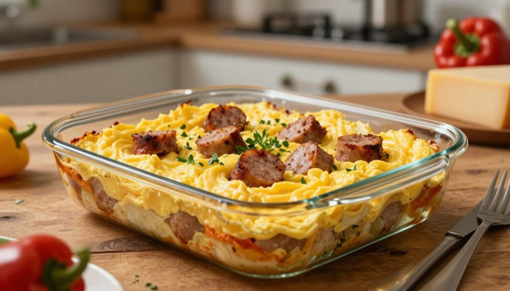 breakfast casserole with eggs and sausage breakfast casserole with eggs and sausage