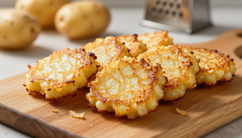golden-brown hash browns