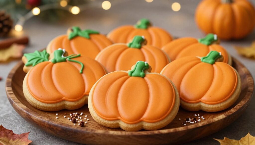 8 Homemade Iced Pumpkin Cookies with Creamy Frosting iced dumpkin cookies