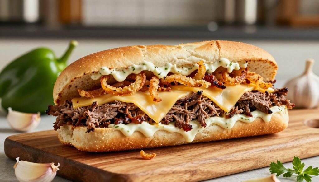 philly cheesesteak sandwich with garlic mayo philly cheesesteak sandwich with garlic mayo