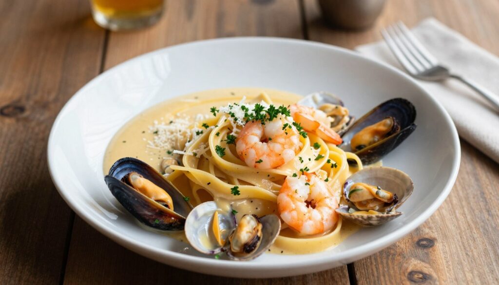 seafood fettuccine