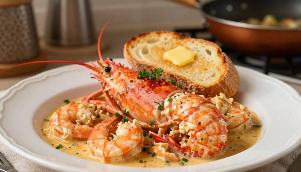 8 Creamy Seafood Newburg Recipe with Mixed Seafood seafoof newburg
