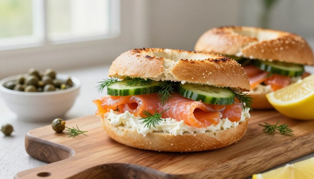 smoked salmon breakfast sandwich smoked salmon breakfast sandwich